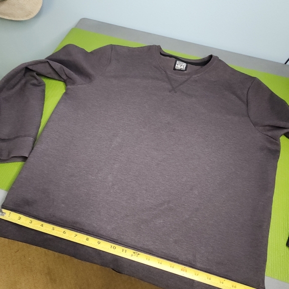 32 degrees men's lined cool heat gray crew neck casual sweatshirt xl - Picture 6 of 7